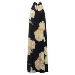 Heather Dress Gold Maxi Flower