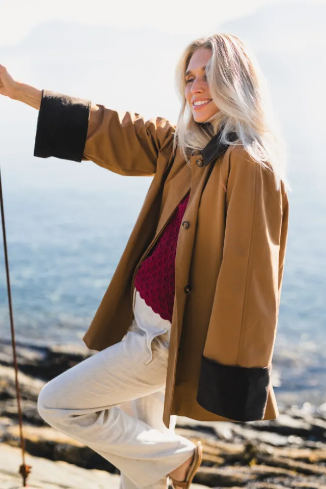 Heather Jacket Dark Camel