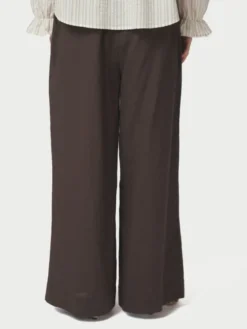 Heifa Linen Pants Dark Brown