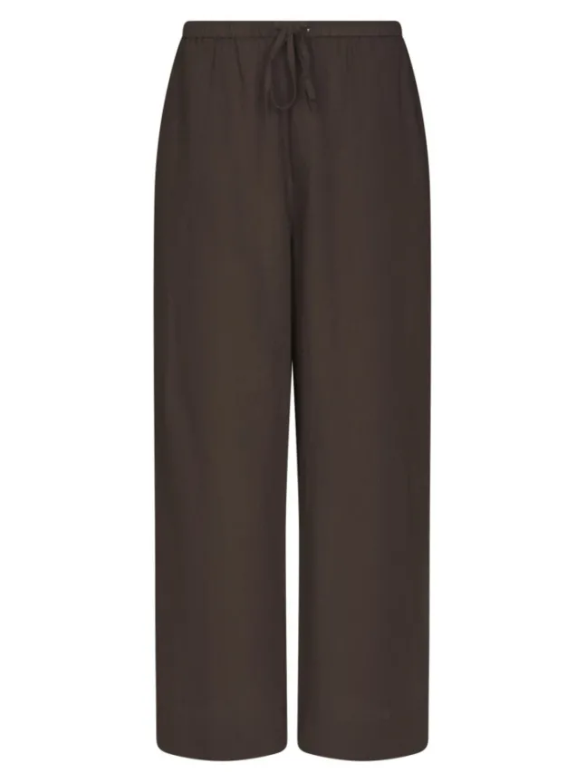 Heifa Linen Pants Dark Brown
