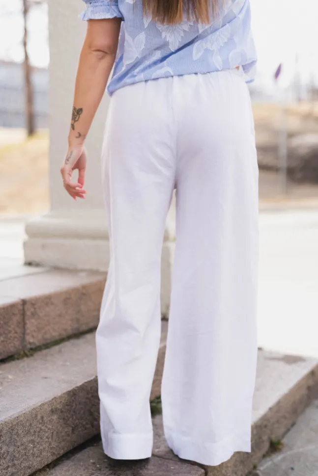 Heifa Linen Pants White