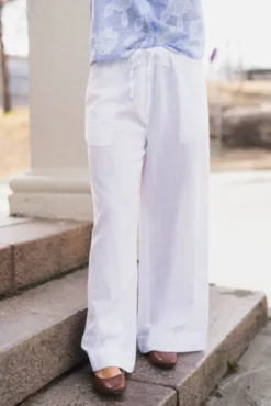 Heifa Linen Pants White