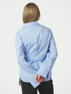Helisa Stripe Shirt Light Blue
