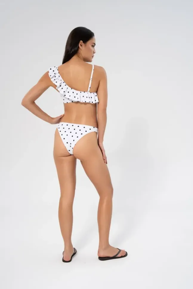 Helle Polka Dot Top White/Navy