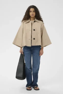 Hinona Cape Jacket Sandstone