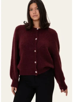 Idaic Cardigan Bordeaux