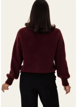 Idaic Cardigan Bordeaux
