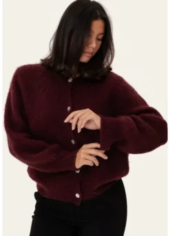 Idaic Cardigan Bordeaux