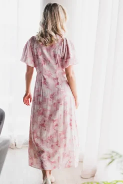 Illana Floral Fusion Dress Rose