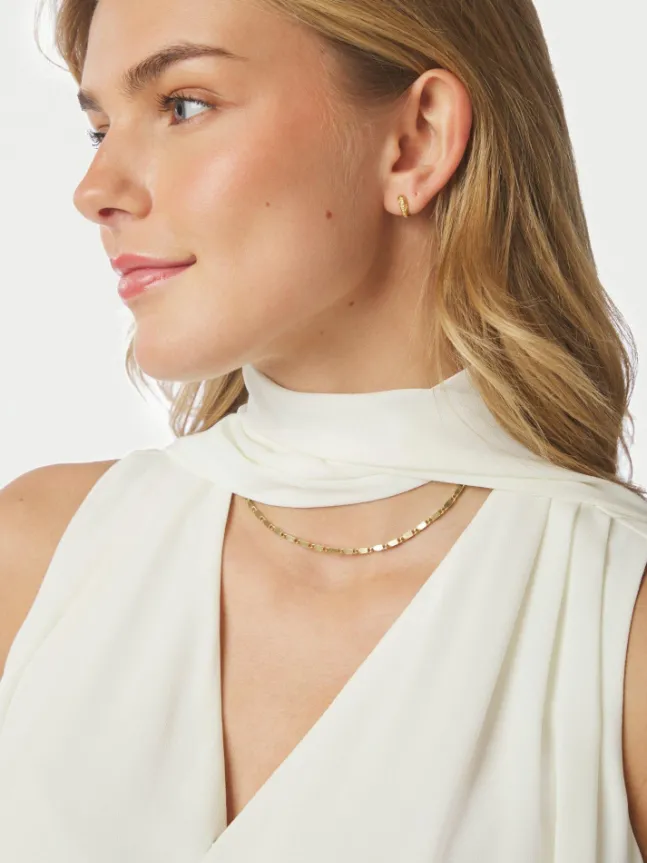 Inge Chiffon Top Offwhite