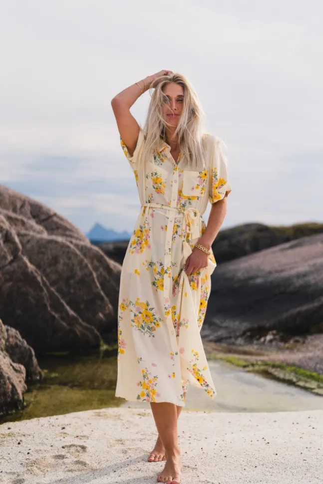 Irene 2/4 Shirt Dress Mimosa Flower
