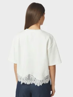 Iria Lace Tee White