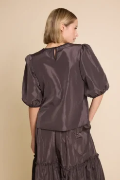 Isabel 25 Solid Blouse Brown