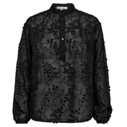 Isak Embroidery Shirt Black