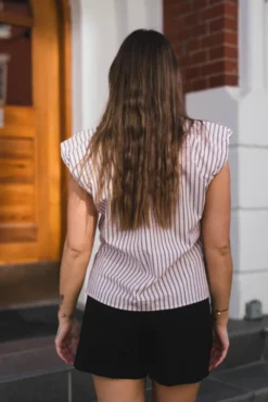 Isella Double Stripe Top Rose