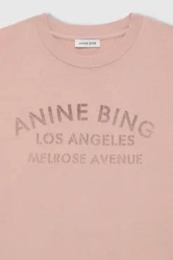 Ivan Long Sleeve Melrose Stencil Washed Blushed Pink