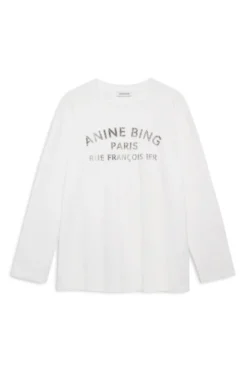 Ivan Long Sleeve New York Stencil Ivory