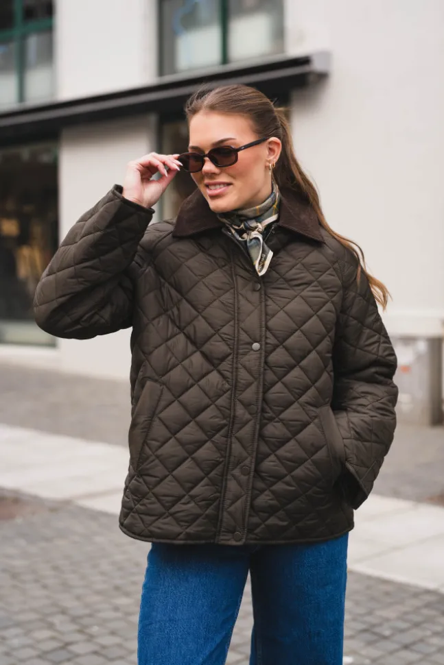 Iva Quilt Jacket Khaki