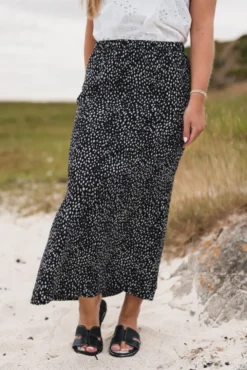Jace Rhian HW Skirt Aop Black Dot