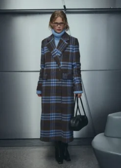 Jaci Coat Daliyah Blue Check