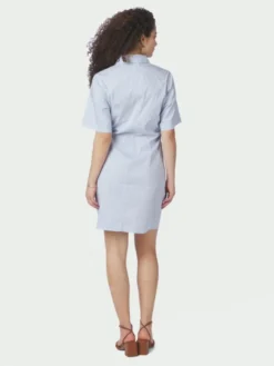 Jas Stripe Shirt Dress Light Blue