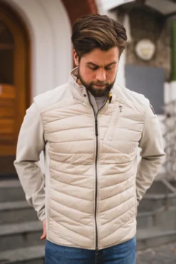 Jayden Man Fleece/Nylon Jacket Pelican