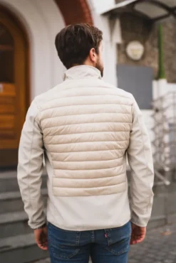 Jayden Man Fleece/Nylon Jacket Pelican
