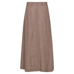 Jiho Anya Pleat Skirt Brown