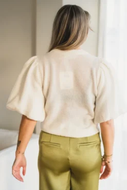 Jinie Hope 2/4 Pullover Egret