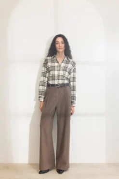 Joan Flannel Shirt Green Check