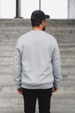 Joel Crew Neck 11414 Grey Melange