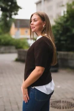Johi SS Wool Blend Pullover Coffee Bean
