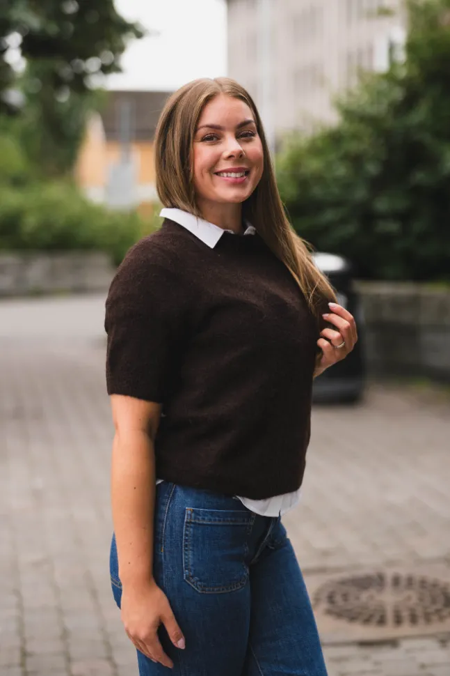 Johi SS Wool Blend Pullover Coffee Bean