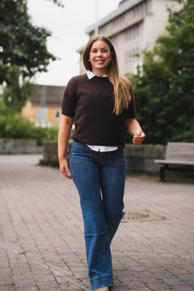 Johi SS Wool Blend Pullover Coffee Bean