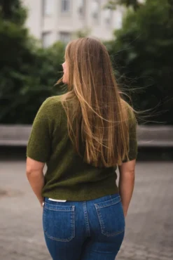 Johi SS Wool Blend Pullover Fir Green