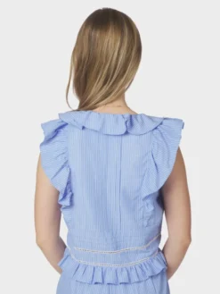 Jolia Stripe Top Light Blue