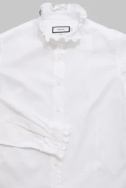 Juliette Herringbone Shirt White