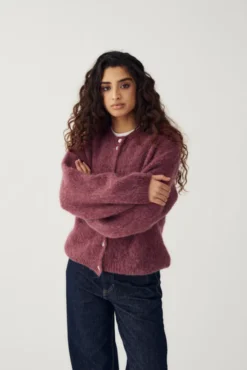 Kae Knit Cardigan Rust