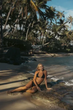 Kai Bikini Top Jet Black