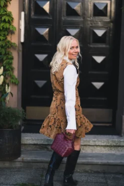 Kajsa Mini Dress Brown