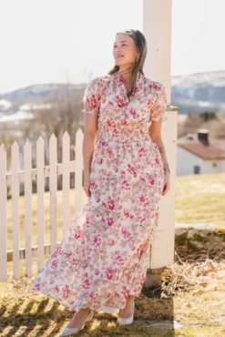 Kanza Flower Rose Dress Rose