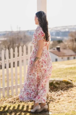 Kanza Flower Rose Dress Rose