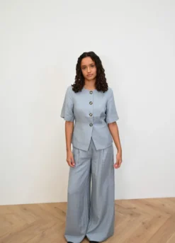 Kazia MW Pants Dove Blue