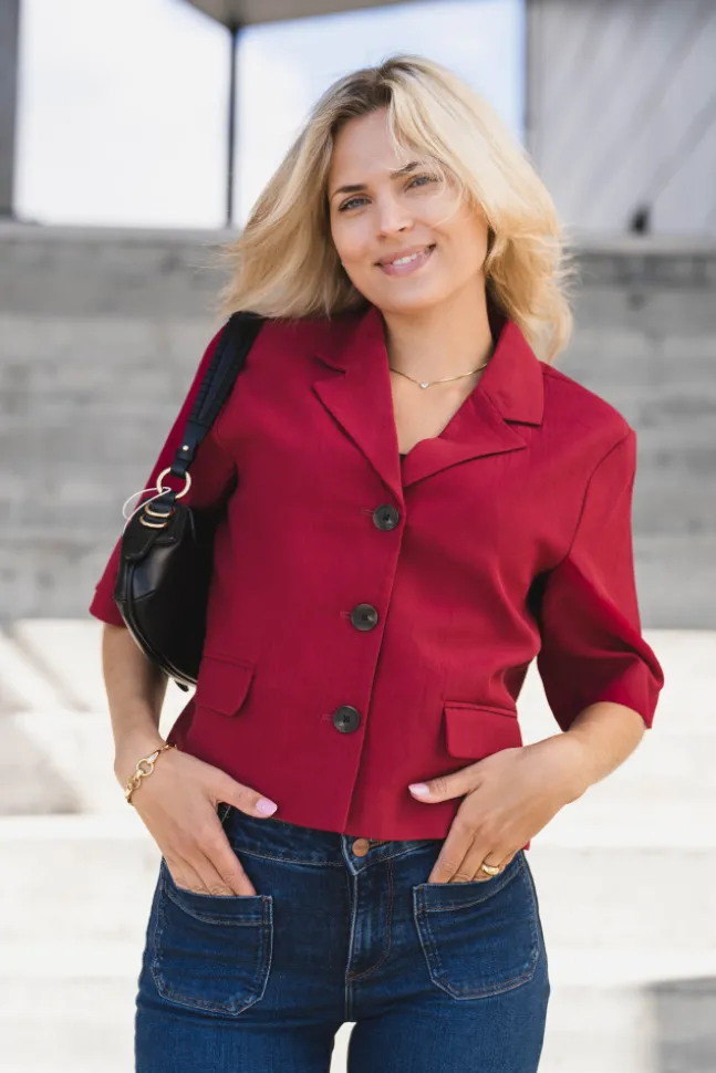 Keeley Edelmira 2/4 Blazer Rhubarb