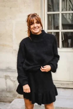 Knit Skirt Black