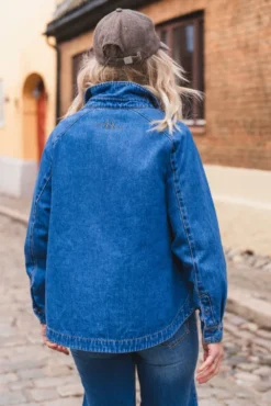 Kylie Blue Shirt Medium Wash Blue Denim