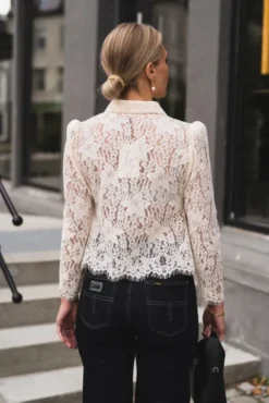 Lace Shirt Vintage White