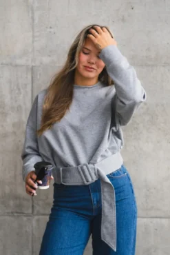 Lance Belt Sweat Grey Melange
