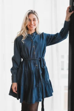 Latifana Denim Dress Blue