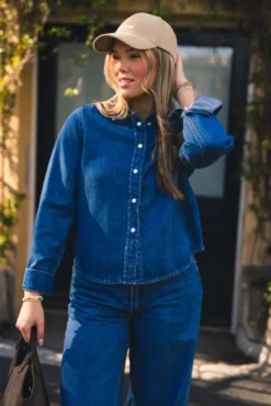 Laurentine Rue Shirt Mid Blue Wash